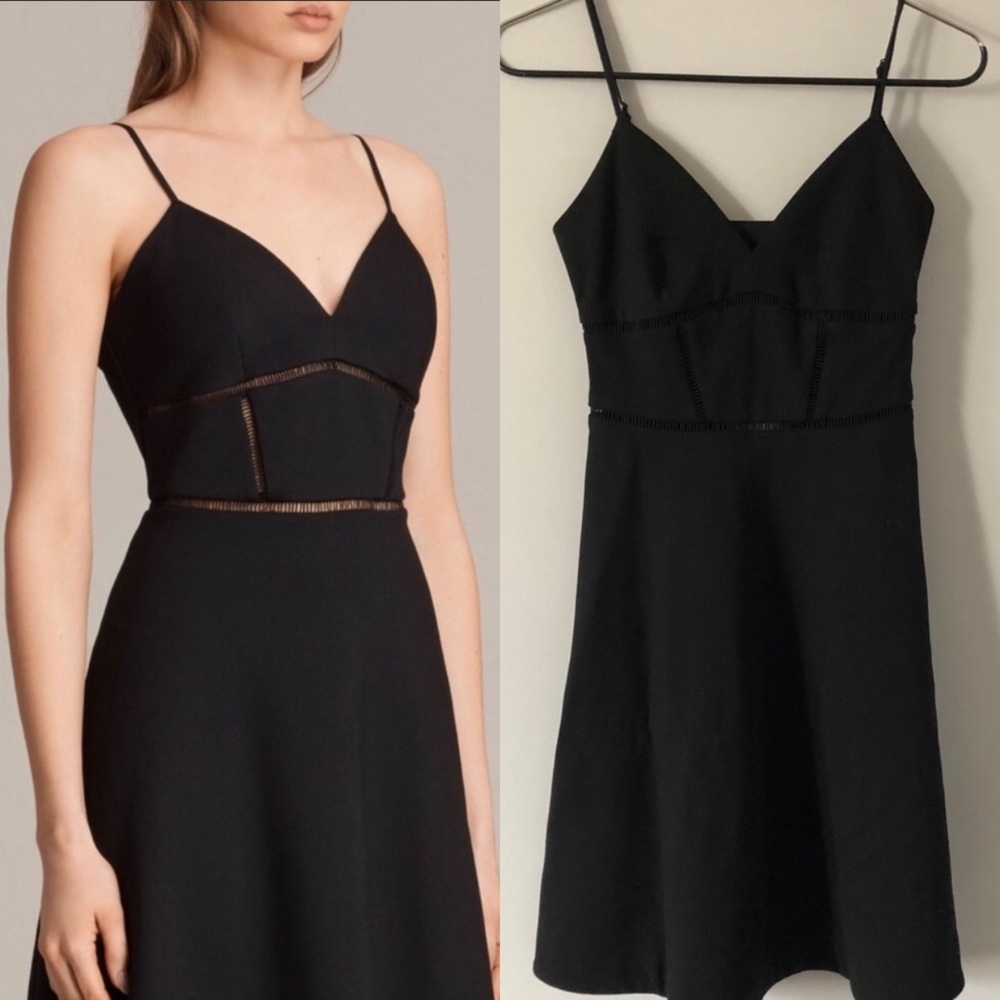 All Saints Clementine Black Dress